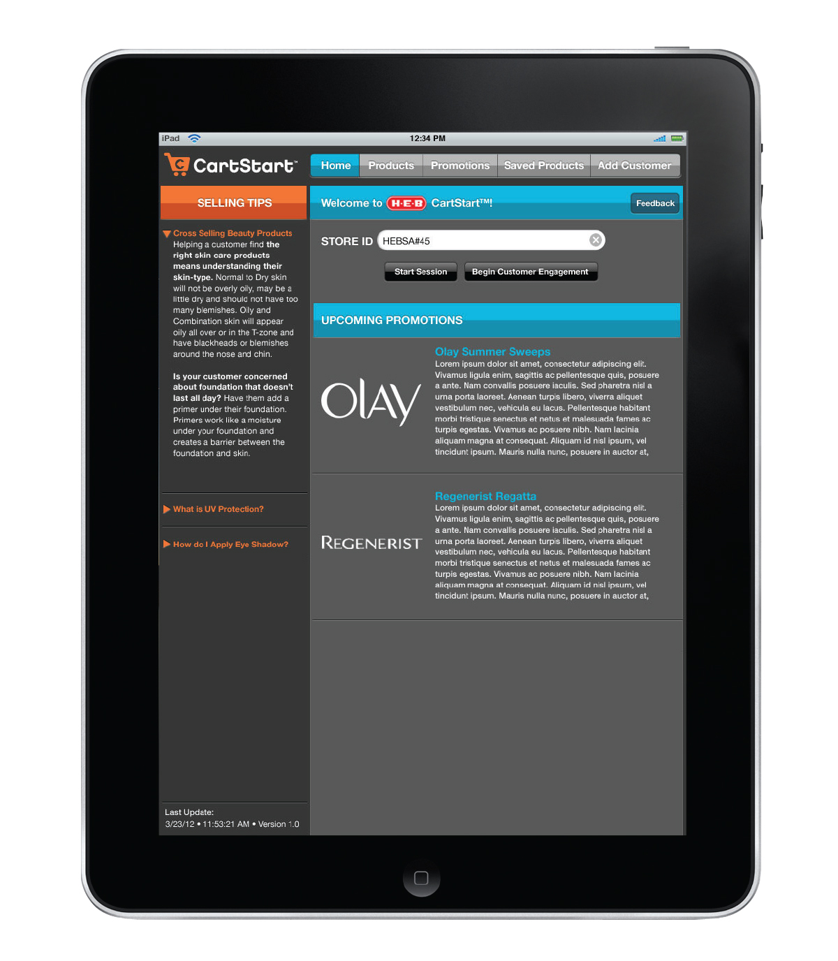 CartStart App Design